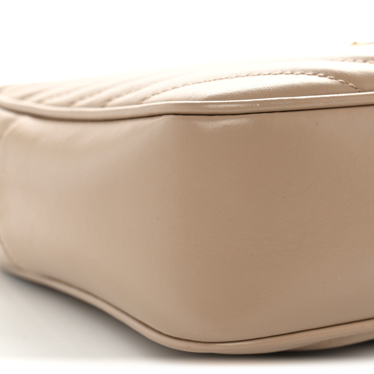 Saint Laurent Calfskin Matelasse Monogram Lou Camera Bag Dark Beige 9 of 12