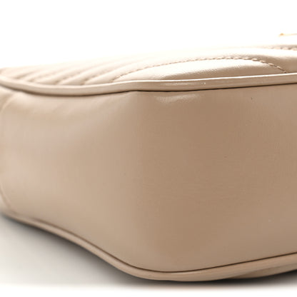 Saint Laurent Calfskin Matelasse Monogram Lou Camera Bag Dark Beige 9 of 12