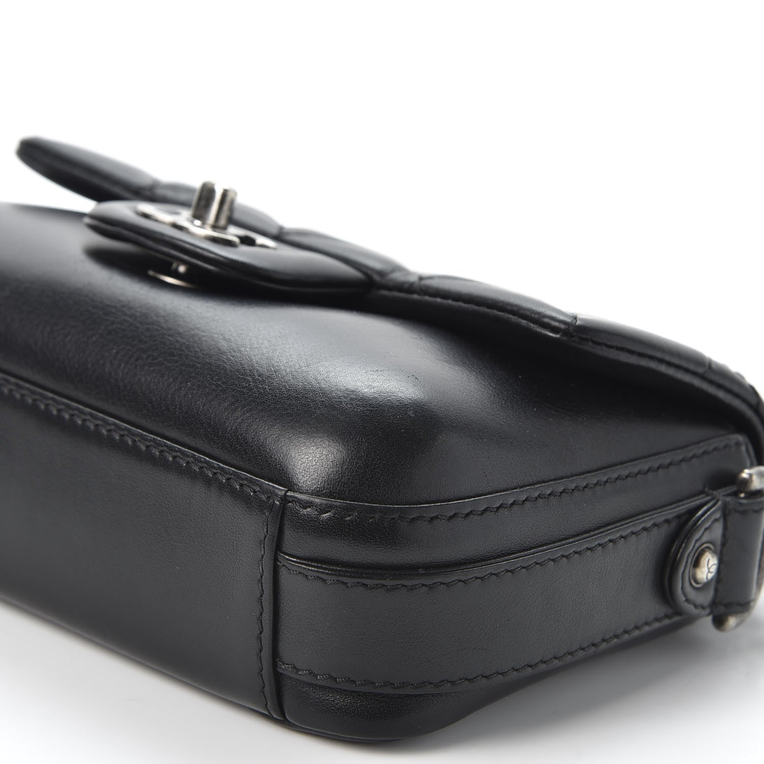 Chanel Calfskin Quilted Small Rock My Shoulder Flap Black 6 of 10
