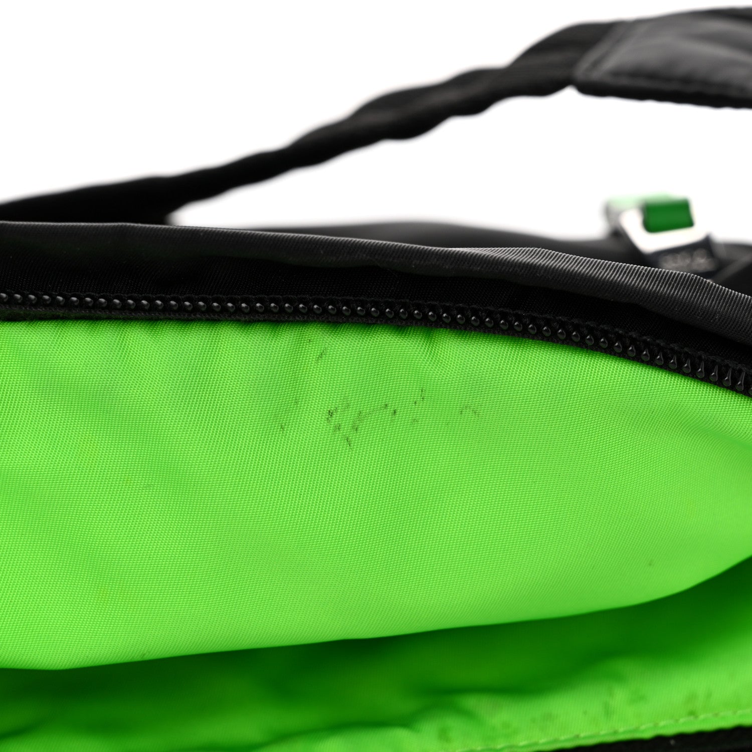 Prada Tessuto Nylon Belt Bag Black Verde 10 of 10