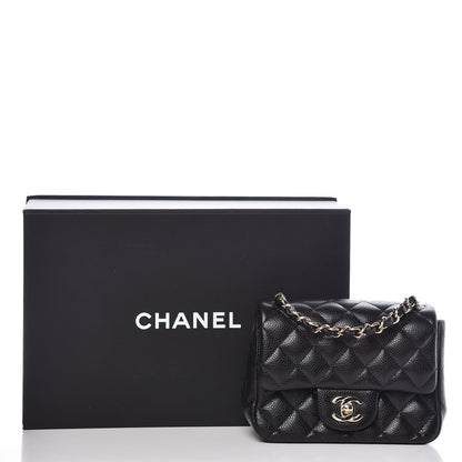 Chanel Caviar Quilted Mini Square Flap Black 10 of 10
