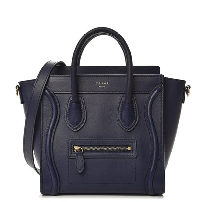 Celine Smooth Calfskin Nano Luggage Navy Blue 1 of 8
