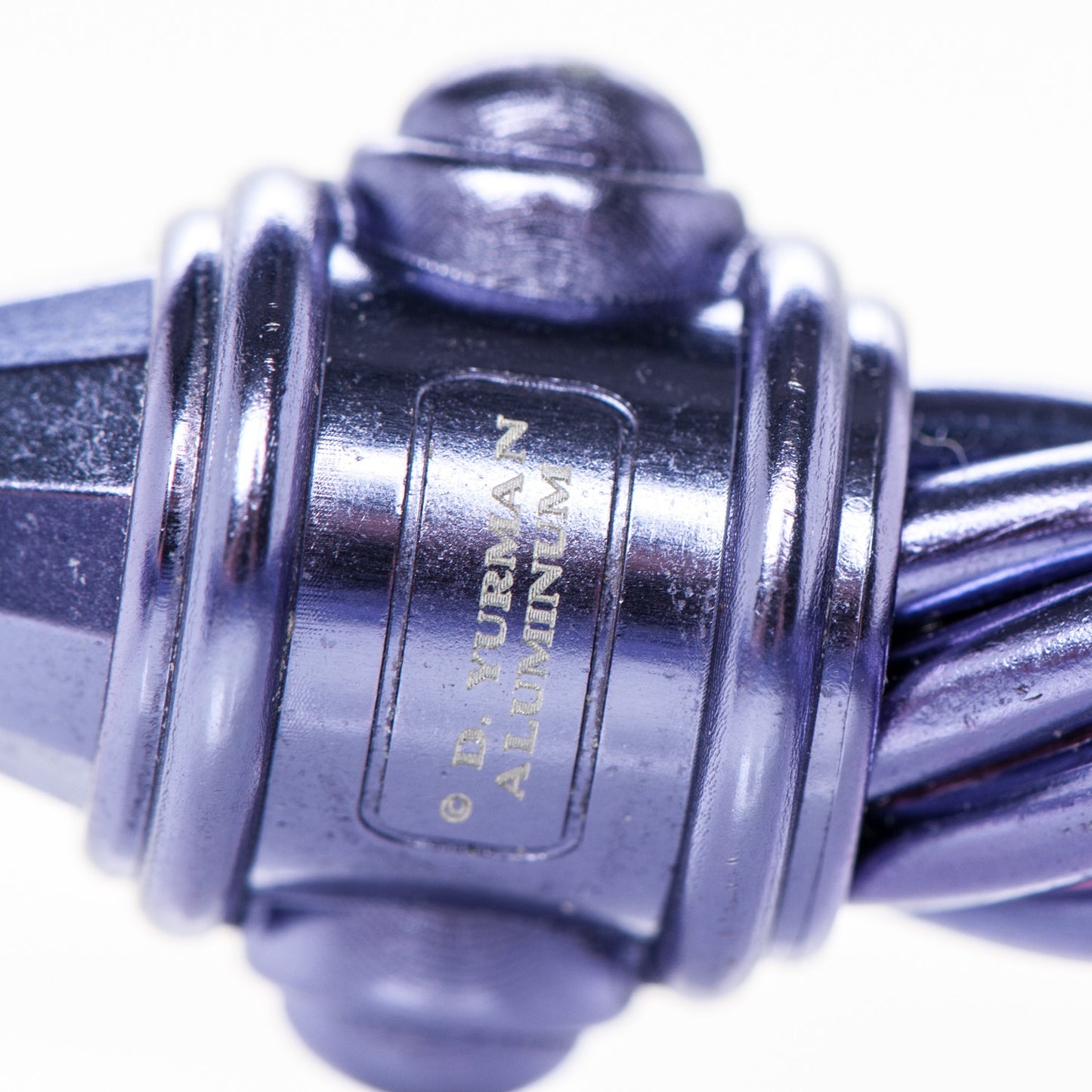 Aluminum 10mm Renaissance Cable Bracelet Purple