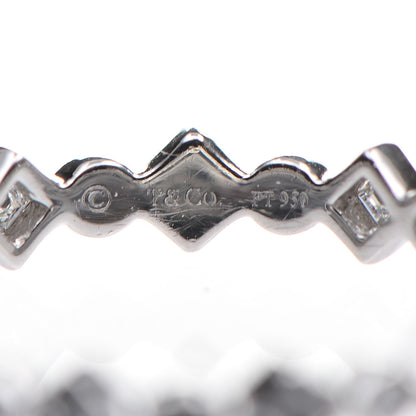 Tiffany Platinum Diamond Jazz Band Ring 49.5 5 3 of 4