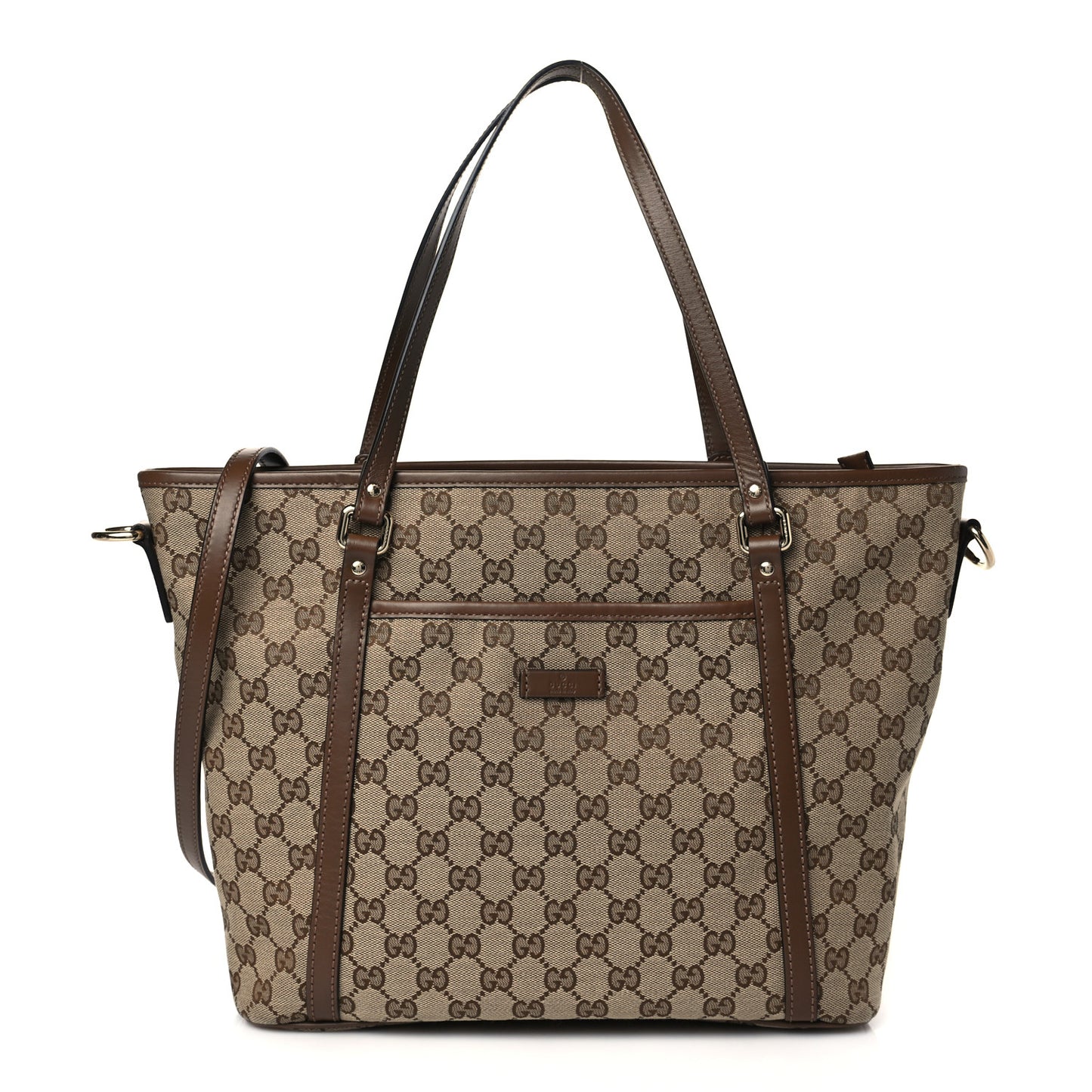 GG Supreme Monogram Medium Joy Tote Brown