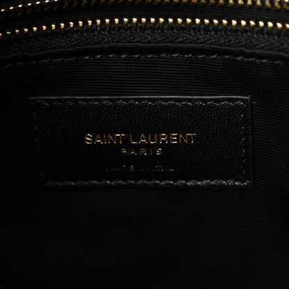 Saint Laurent Lambskin Matelasse Monogram Joe Backpack Black 6 of 10