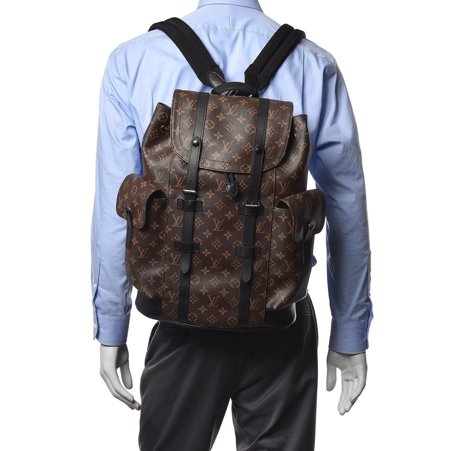Louis Vuitton Monogram Macassar Christopher PM Backpack 2 of 9