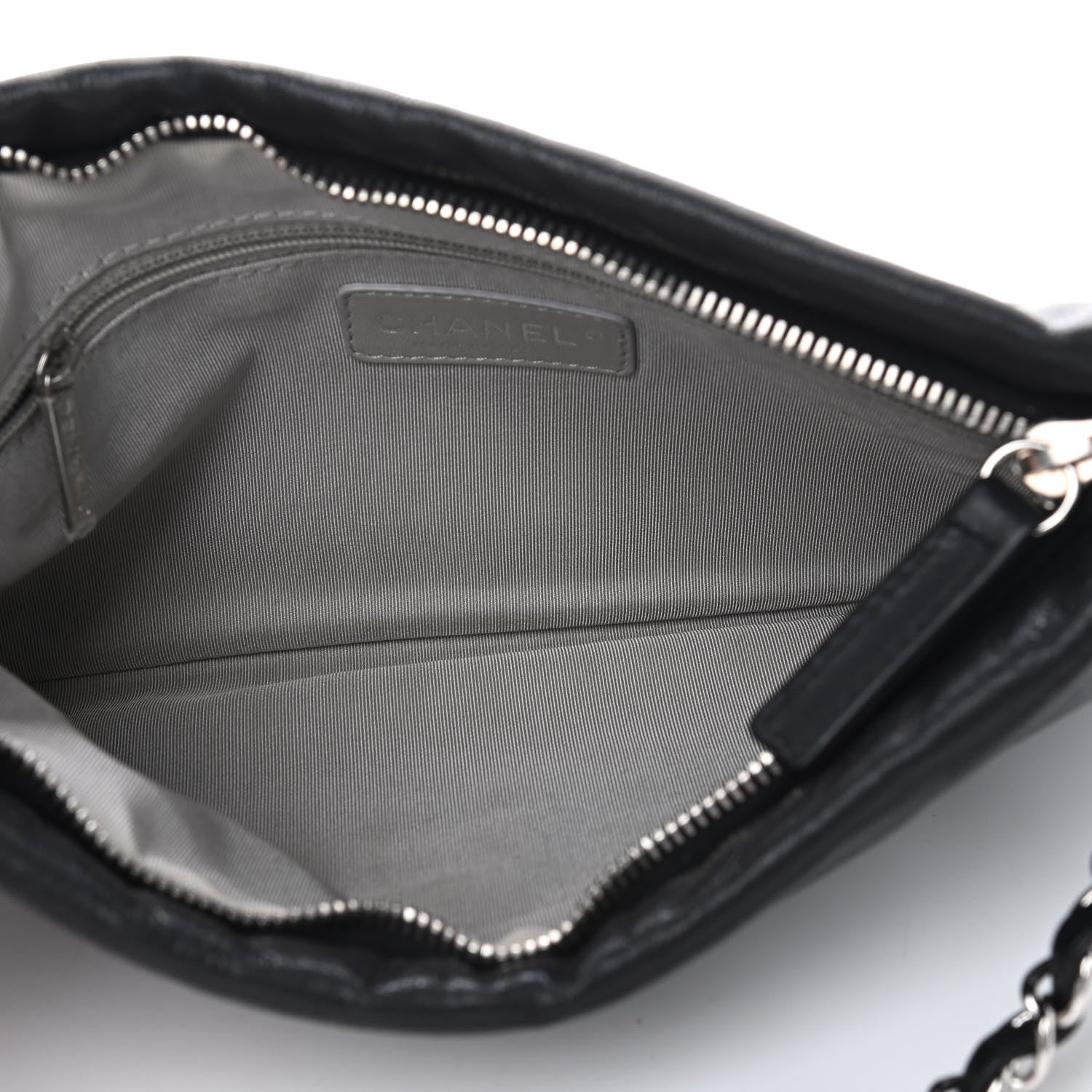 Chanel Calfskin On the Bund Pochette Black 9 of 16