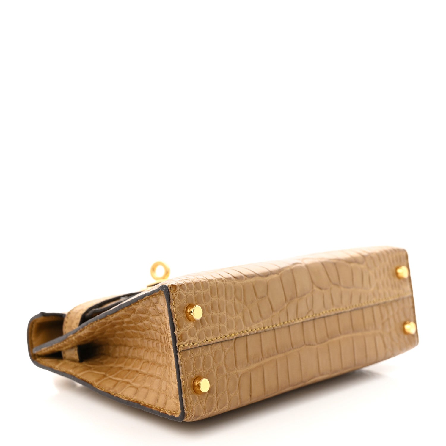 Hermes Matte Alligator Mini Kelly Sellier 20 Kraft 4 of 11
