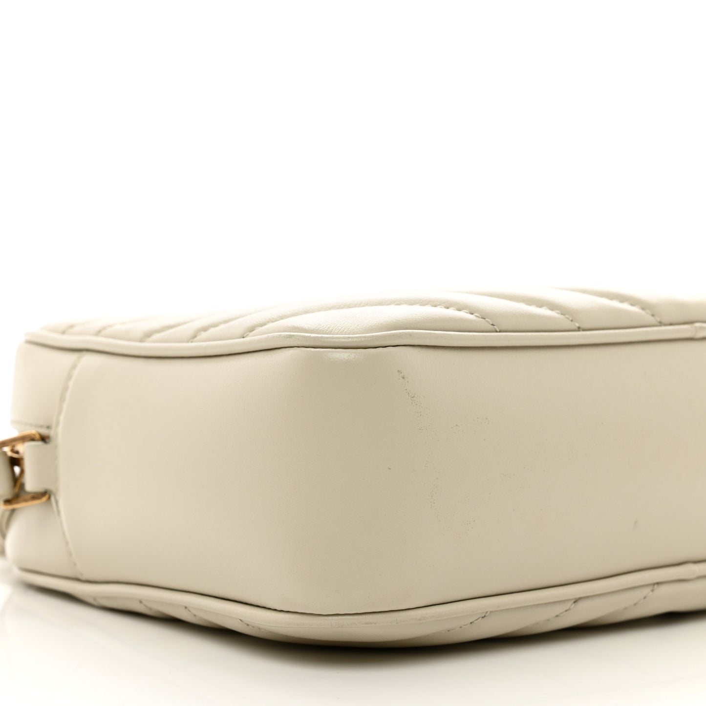 Calfskin Matelasse Monogram Lou Camera Bag Crema Soft