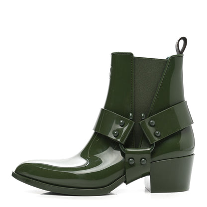 Louis Vuitton Rubber Monogram Rhapsody Ankle Boots 39 Kaki 1 of 7