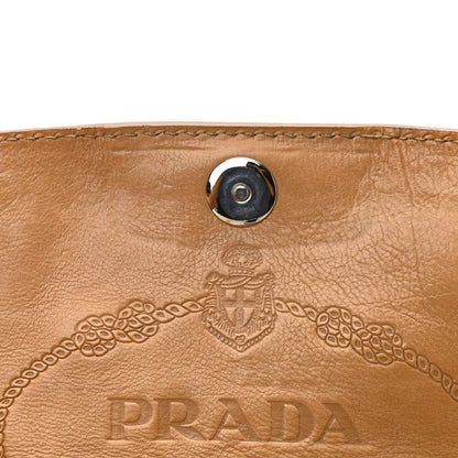 Prada Vitello Phenix Flap Chain Bag Brown 16 of 17