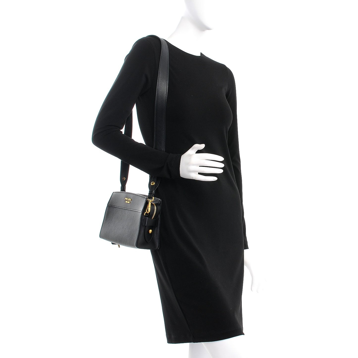Saffiano Esplanade Crossbody Bag Nero Black