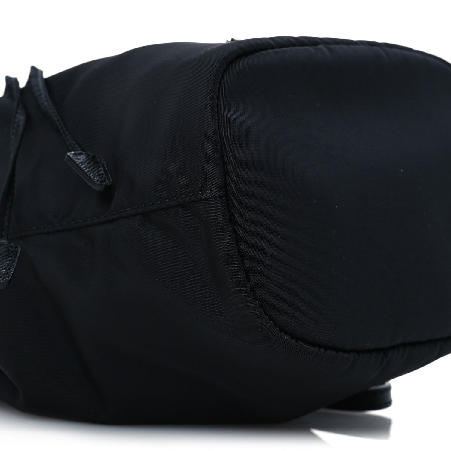 Prada Saffiano Tessuto Nylon Vela Bucket Wristlet Black 10 of 11