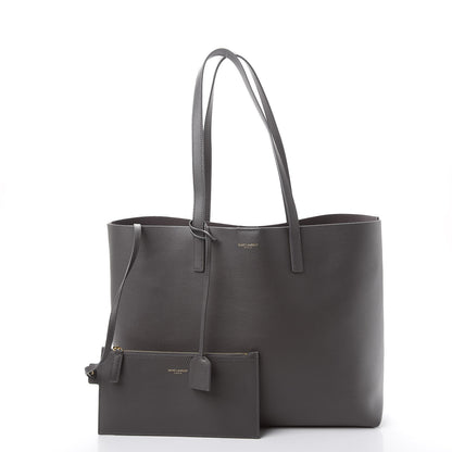 Saint Laurent Calfskin Large Shopping Tote Storm 3 of 14