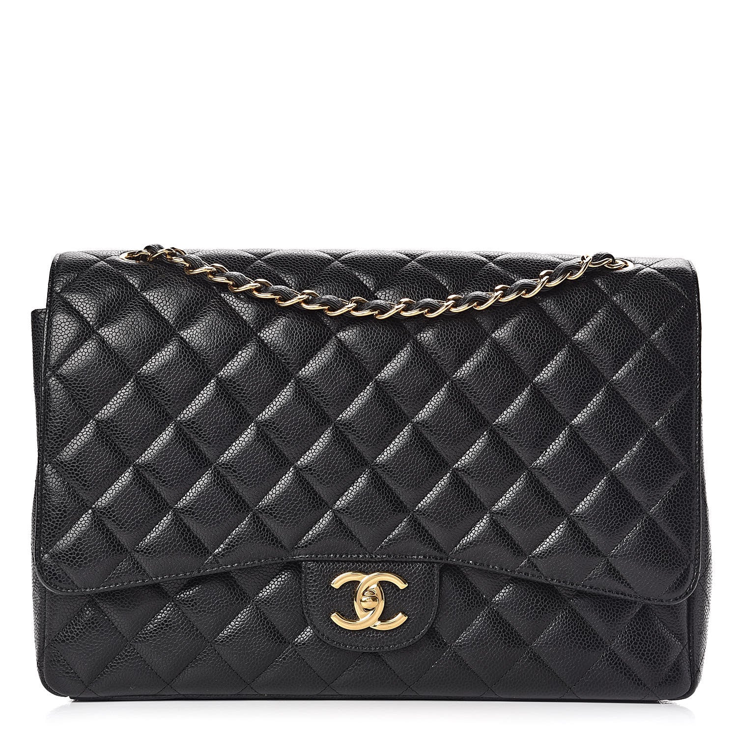 Chanel Caviar Quilted Maxi Double Flap Black 1 of 19