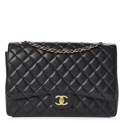 Chanel Caviar Quilted Maxi Double Flap Black 1 of 19