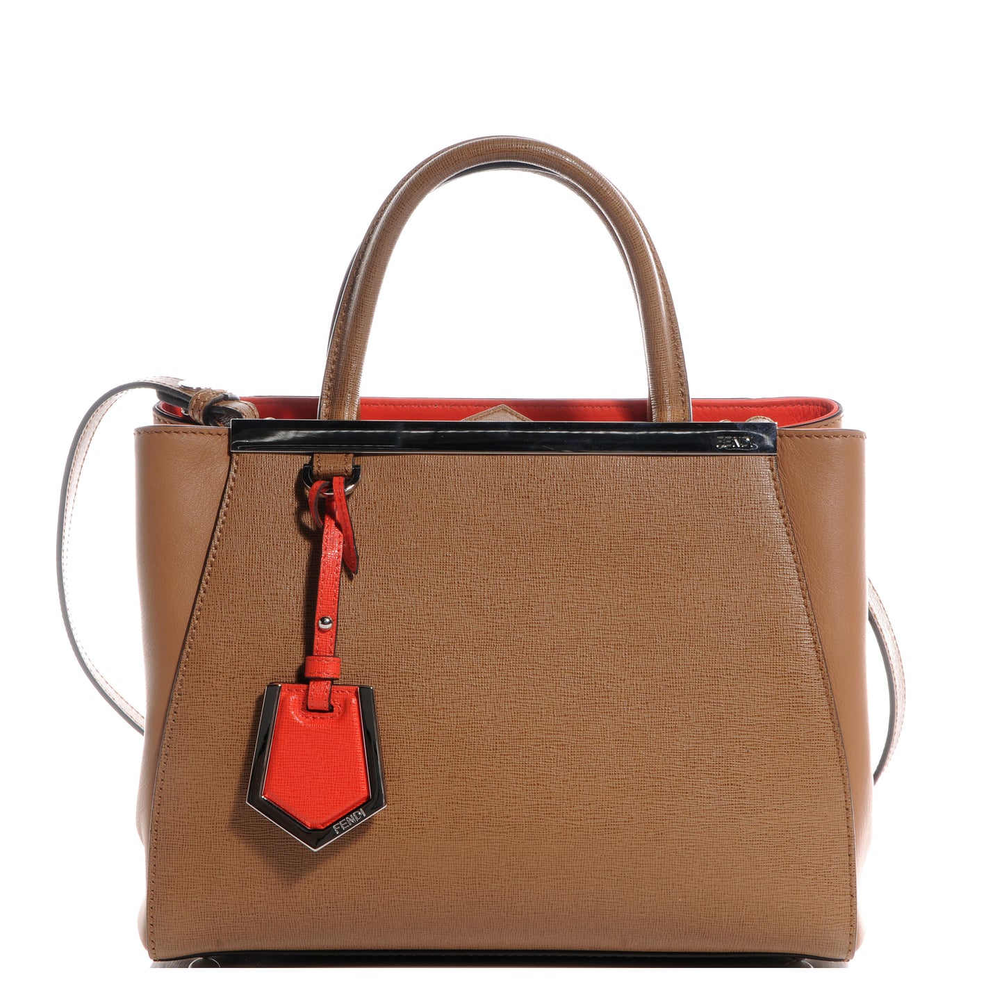 Vitello Elite Petite 2Jours Tote Orzo Papavero