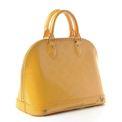 Louis Vuitton Vernis Alma PM Jaune Passion 3 of 12