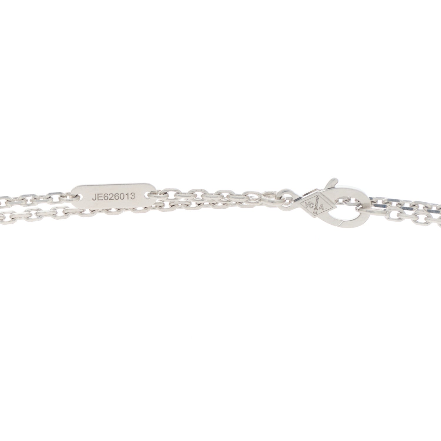 Van Cleef & Arpels 18K White Gold Black Onyx Magic Alhambra Pendant Necklace 3 of 4