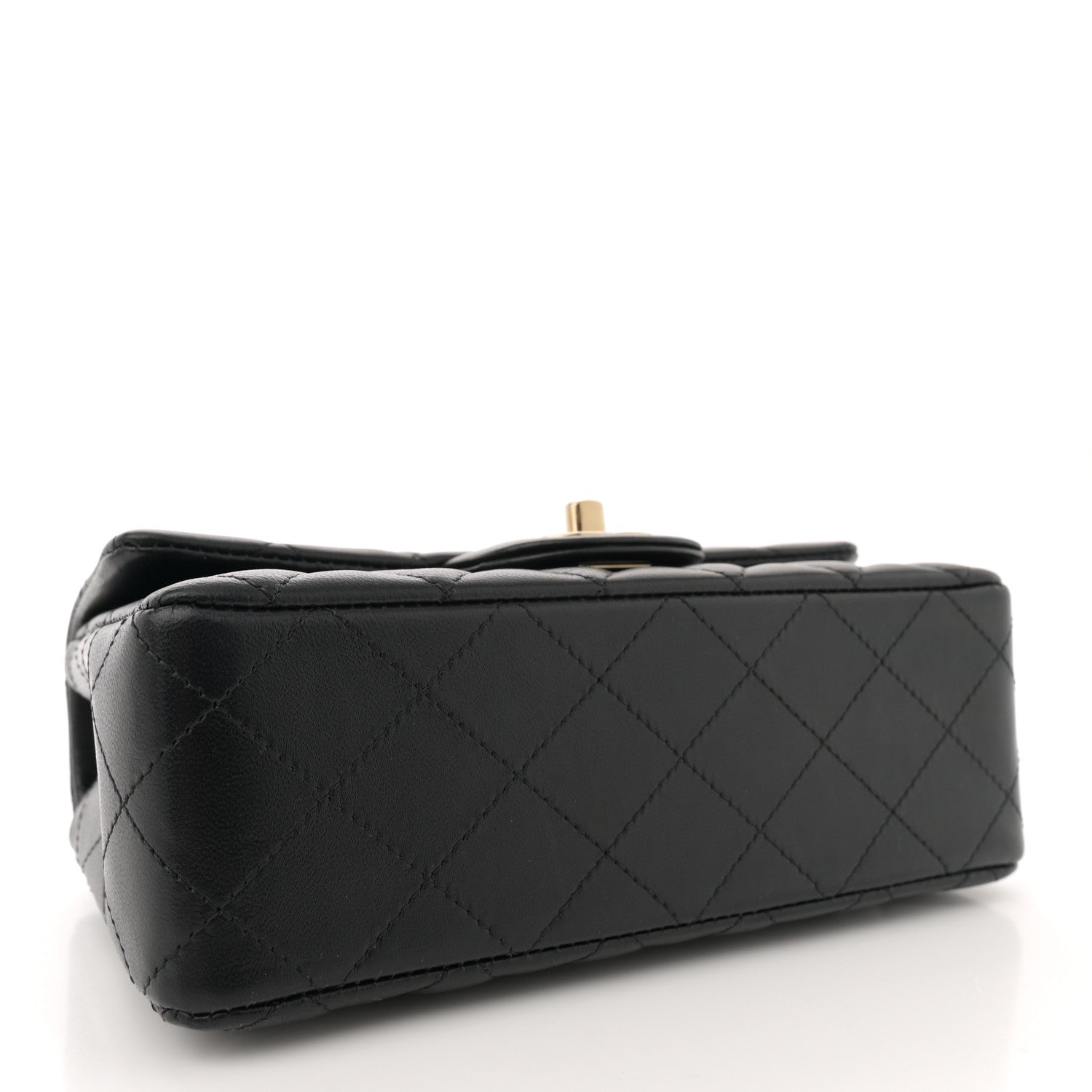 Chanel Lambskin Quilted Mini Rectangular Flap Black 4 of 10