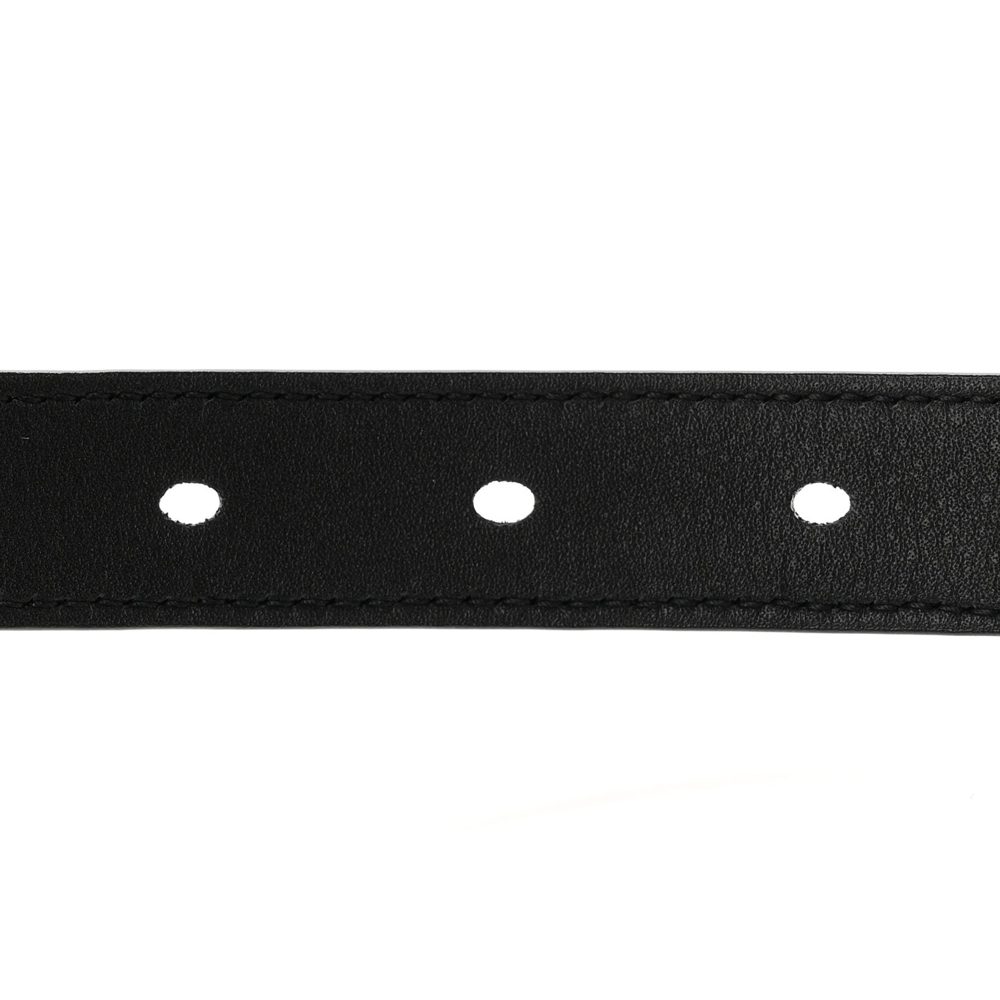 Calfskin Crocodile Embossed Monogram Square Buckle Belt 80 32 Black