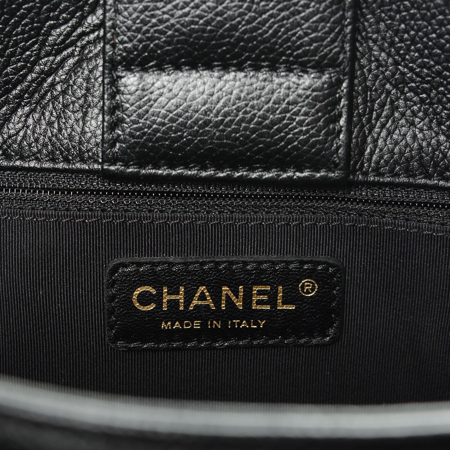 Chanel Calfskin Cerf Executive Shopper Tote Black 6 of 7