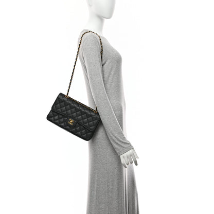 Chanel Caviar Quilted Medium Double Flap Black 2 of 10