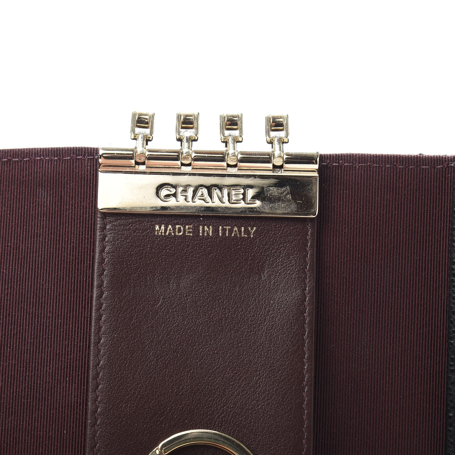 Chanel Caviar Quilted Classic 4 Key Holder Wallet Black 7 of 9