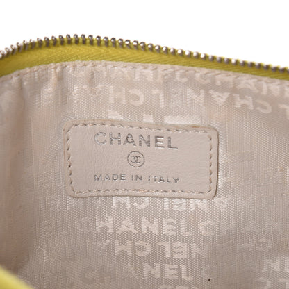 Chanel Lambskin Precious Symbols Pochette Chartreuse 6 of 11