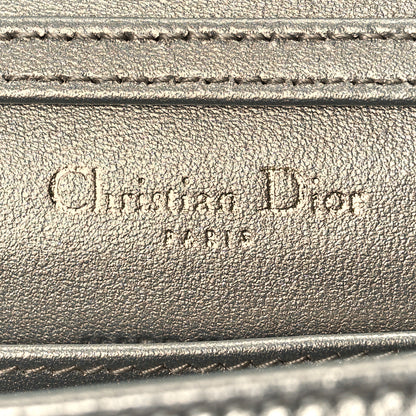 Christian Dior Metallic Grained Calfskin Baby Diorama Flap Bag Champagne 6 of 8