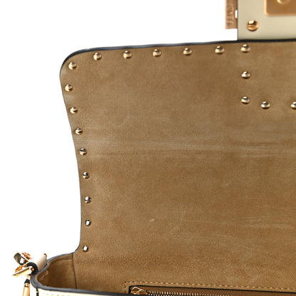Fendi Vitello King Metal Stitch Baguette Pergamena 13 of 14