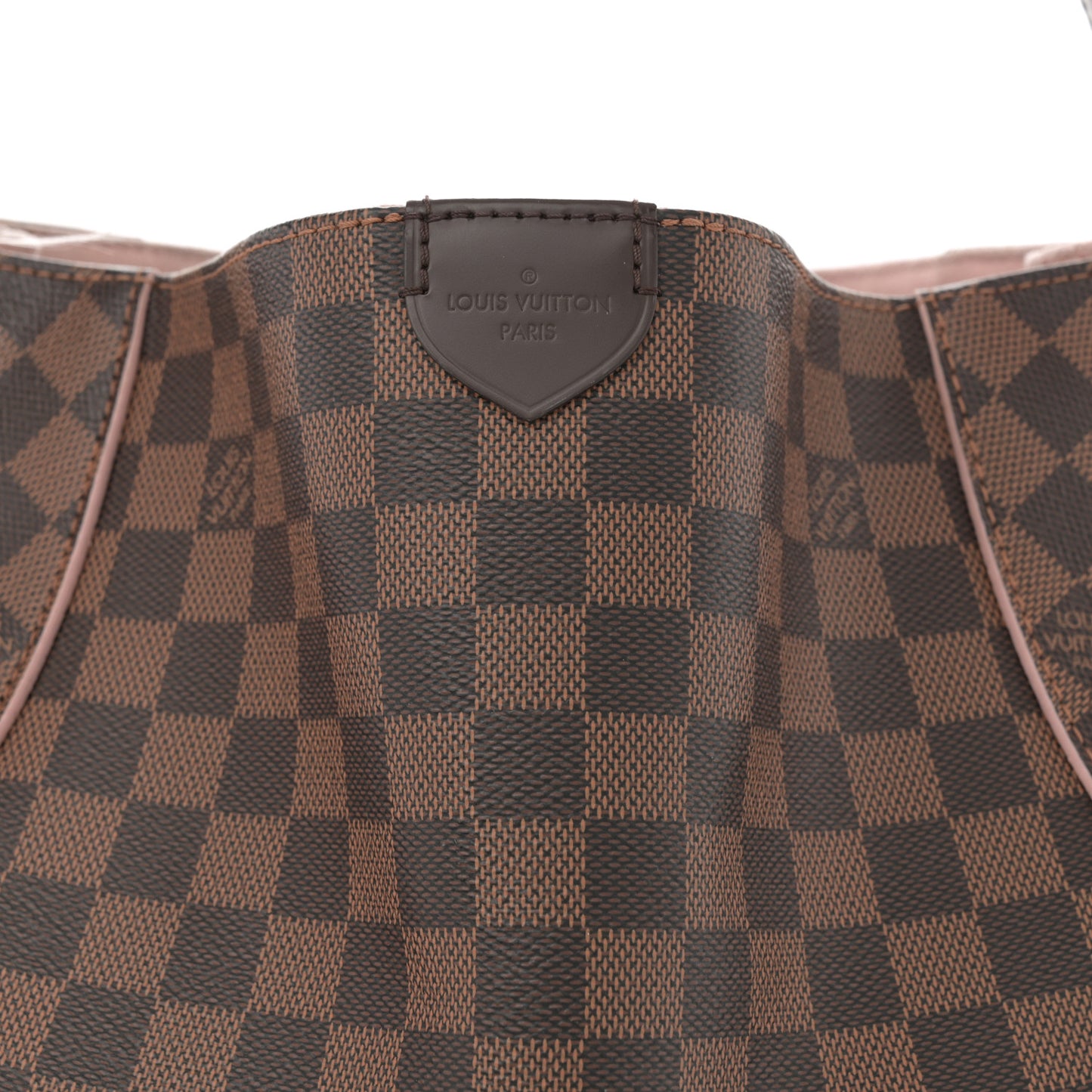 Damier Ebene Caissa Hobo Rose Ballerine