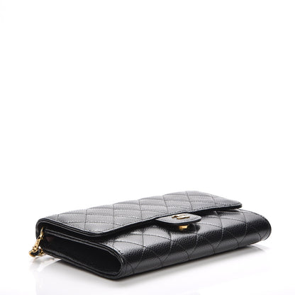 Chanel Caviar Quilted Wallet on Removable Chain Black 6 of 15