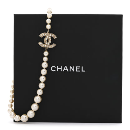 Chanel Pearl CC 100th Anniversary Necklace Light Gold 7 of 7