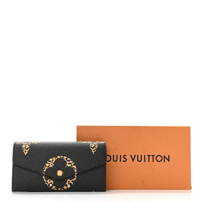 Louis Vuitton Monogram Giant Jungle Sarah Wallet Black 8 of 8