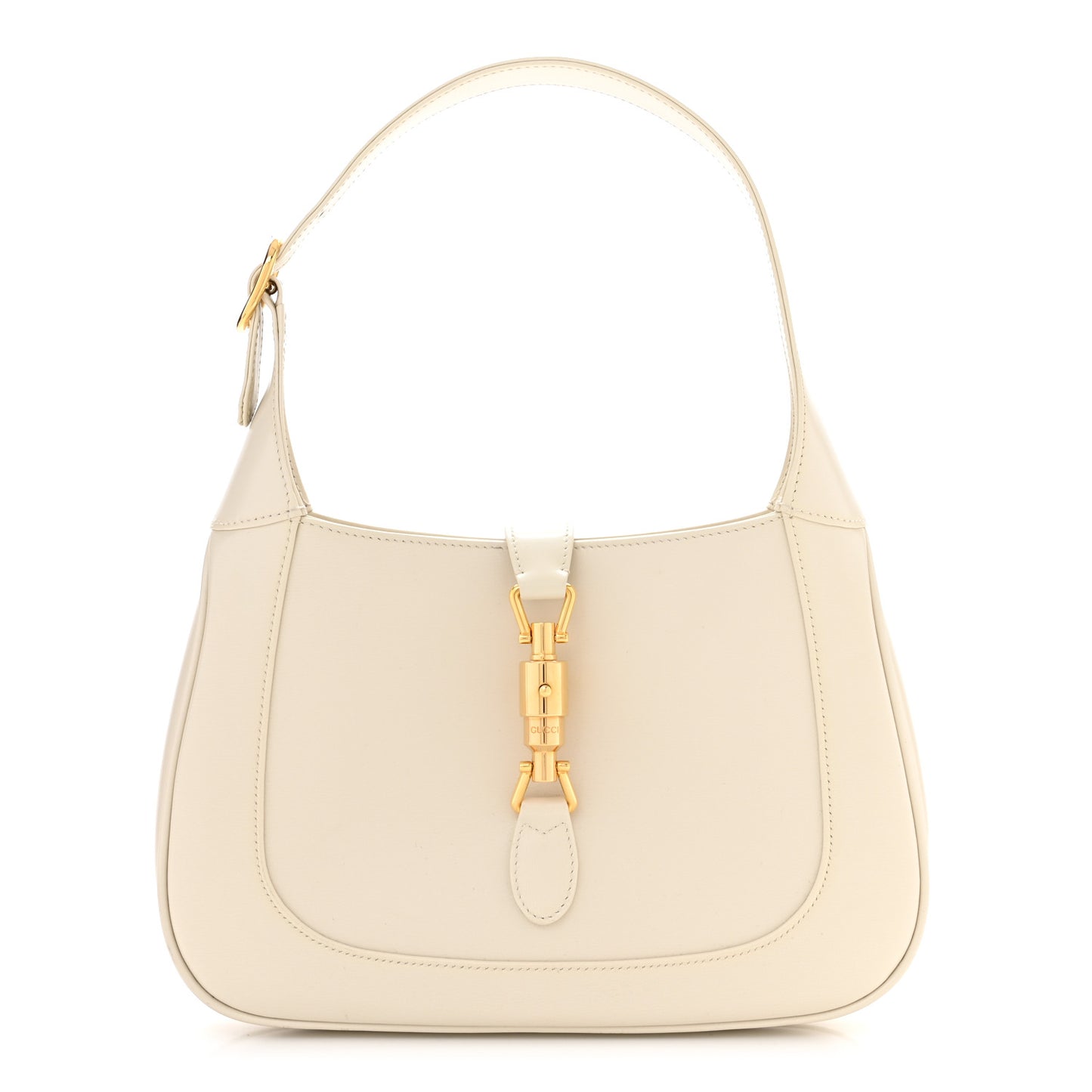 Boarded Dyana Lux Calfskin Small Jackie 1961 Hobo Mystic White
