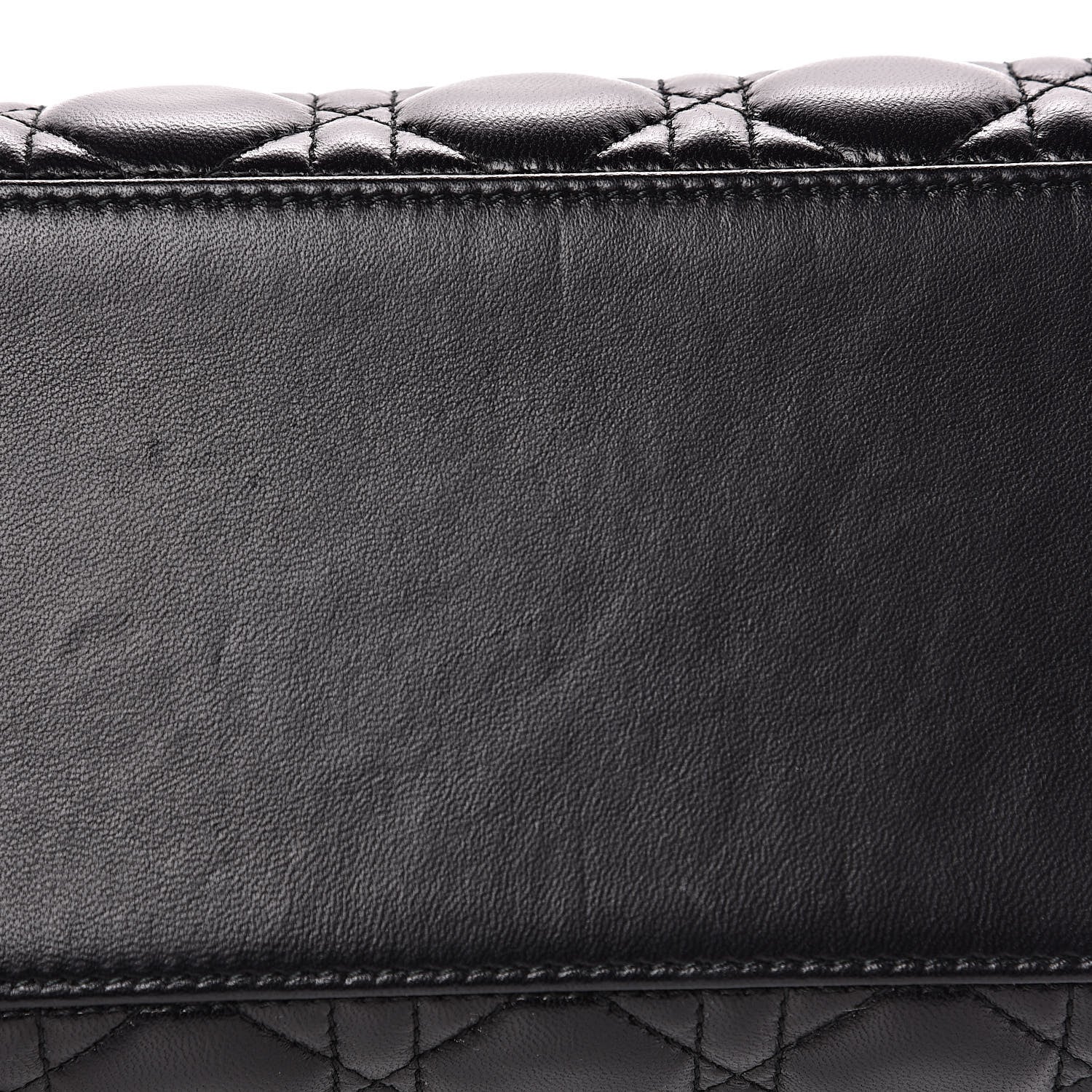 Christian Dior Lambskin Cannage Medium Lady Dior Black 10 of 12