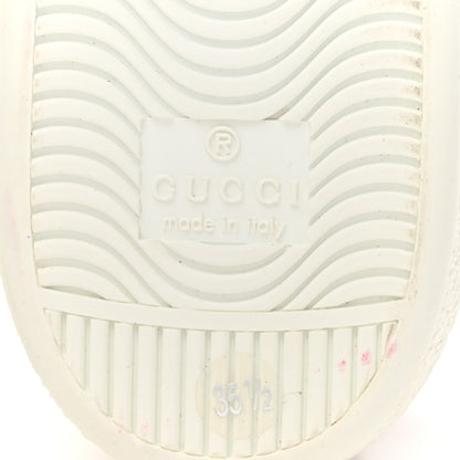 Gucci Calfskin Interlocking G Womens New Ace Sneakers 35.5 White Red Flame Green 9 of 13