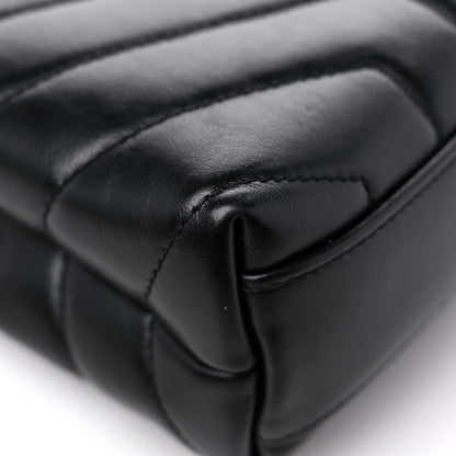 Saint Laurent Calfskin Y Quilted Monogram Toy Loulou Crossbody Bag Black 10 of 14