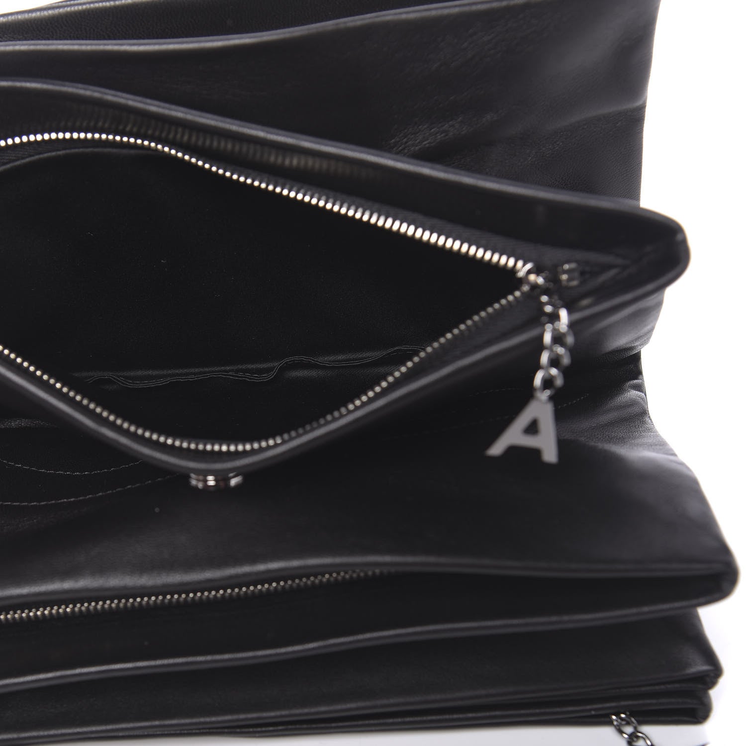 Chanel Lambskin Accordion Globe Clutch Black 10 of 17
