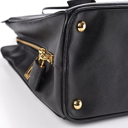 Prada Saffiano Lux Large Top Handle Open Tote Black 10 of 11
