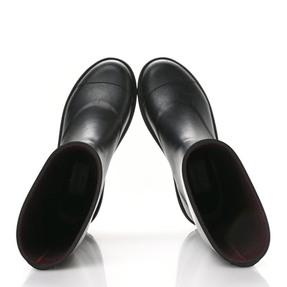 Chanel Caoutchouk CC High Boots 38 Black 2 of 9