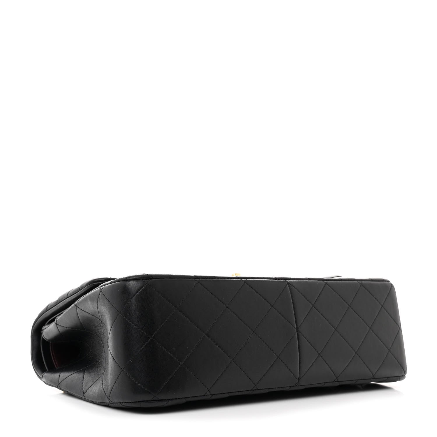 Chanel Lambskin Quilted Jumbo Double Flap Black 4 of 14