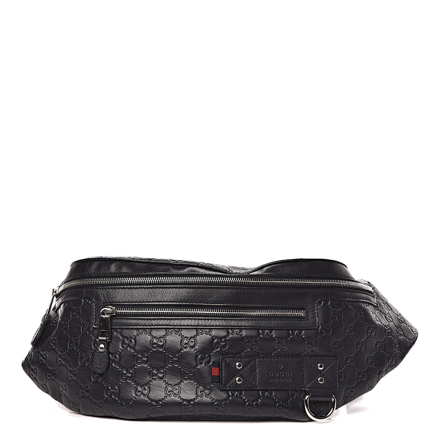 Gucci Guccissima Web Belt Bag Navy 1 of 10