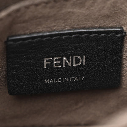 Fendi Vitello Marie Antoinette Print Scalloped Mix Studded Small Kan I Shoulder Bag Panna Multicolor 6 of 15