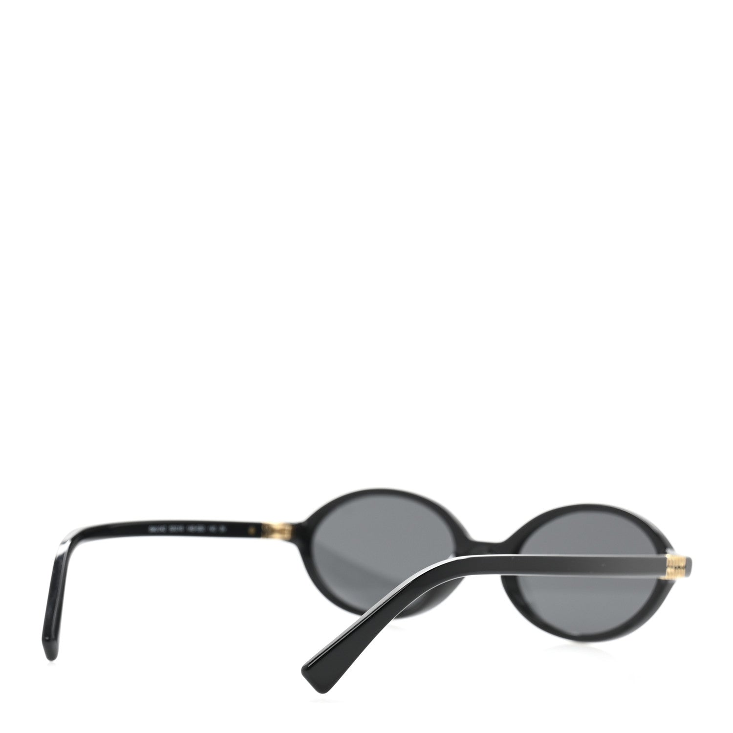 Miu Miu Acetate Oval Regard Sunglasses SMU04Z Slate Gray 4 of 8
