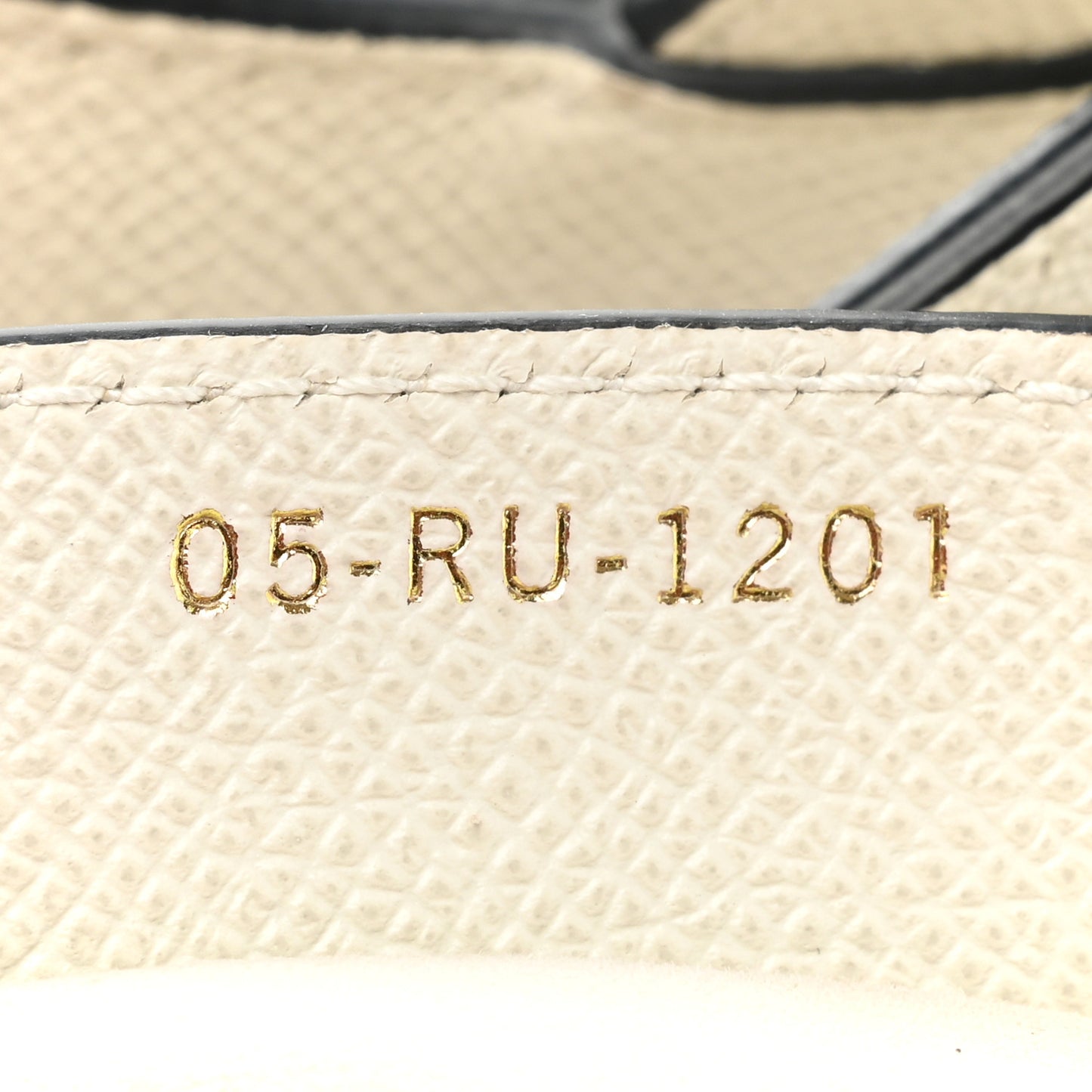 Grained Calfskin Saddle Bag White