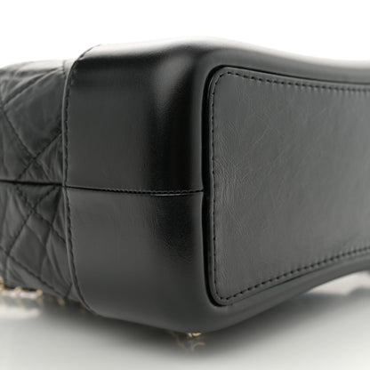 Chanel Aged Calfskin Quilted Small Gabrielle Backpack Black 9 of 11
