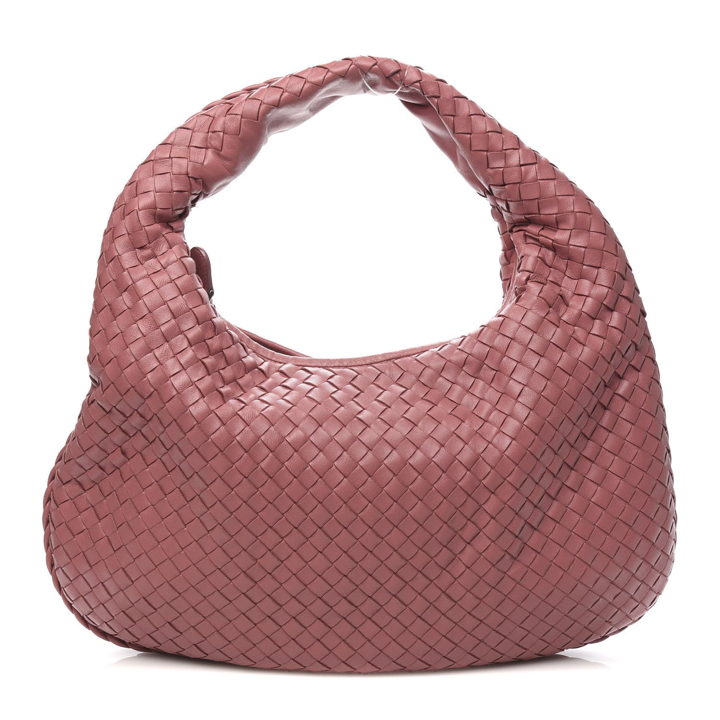 Nappa Intrecciato Medium Veneta Hobo Quarzo